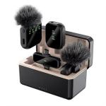 Professional K50 Mini Wireless Lapel Microphone 2.4ghz Pocket Portable Live Streaming Lavalier Tie Clips Mic f